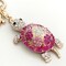 Wrapables Crystal Bling Key Chain Keyring Car Purse Handbag Pendant Charm, Pink Sea Turtle
